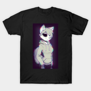 Custom Furry Design, Glitchwave Edition T-Shirt